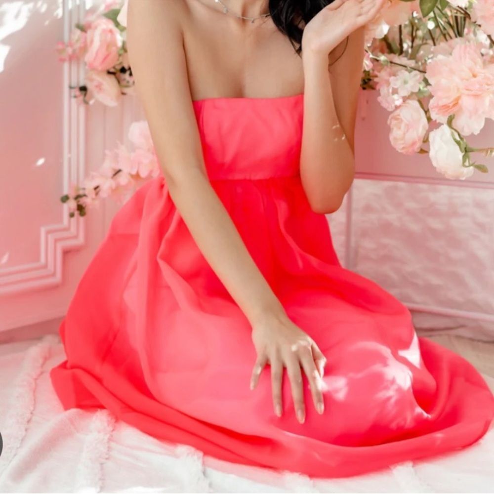 Maison Amory The Watermelon Sugar Ambrosia Dress Neon Pink
ii18